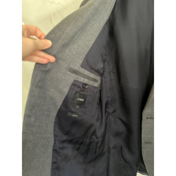 J.Crew Ludlow Mens Gray Tollegno 1900 Wool Blend Blazer Suit Jacket 40R Classic - Picture 3 of 8